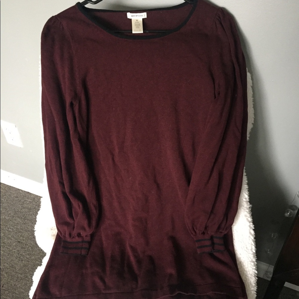 Short Burgundy Fall dress